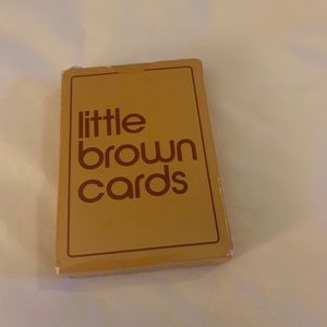 EUC “Bloomingdales Little Brown Cards”